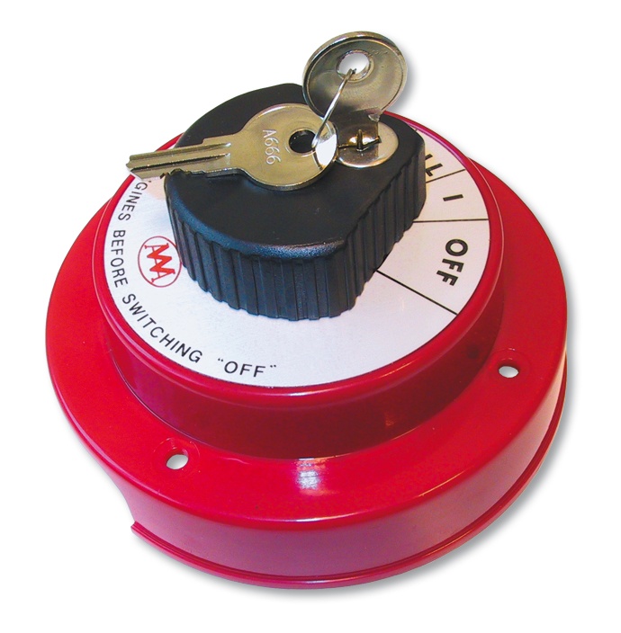 Batterie-Umschalter 12V 250 Amp. absperrbar