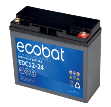 Ecobat Deep Cycle AGM Batterie 24Ah klein