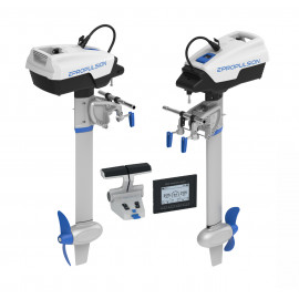 ePropulsion Spirit 1.0 EVO Langschaft Doppelmotor-Set, komplett mit Dual-Fernbedienung