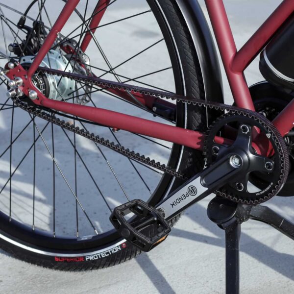 Brik Pendix Man bicicleta eléctrica motor central correa de carbono
