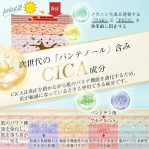 일본 미용 제품에 대한 인포그래픽에서는 CICA 성분과 피부 장벽 강화, 염증 감소, 자외선 손상 방지 등의 이점에 대해 설명합니다. 인포그래픽은 또한 이러한 성분이 어떻게 보습력을 높이고 효과적인 여드름 관리 솔루션으로 만들 수 있는지에 대해 설명합니다.