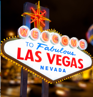 El cartel de bienvenido a las vegas