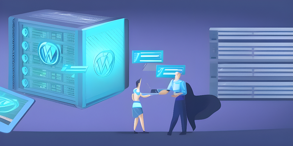 Un cuplu evaluează o soluție de găzduire WordPress pentru nevoile lor.