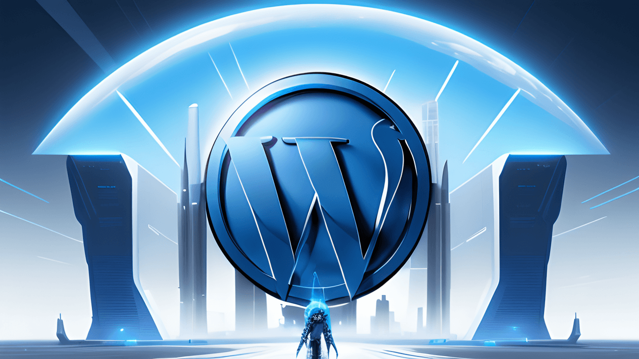 An image of a WordPress logo enhanced with Alt Text AI WordPress Plugin for improved Image SEO and Accessibility.