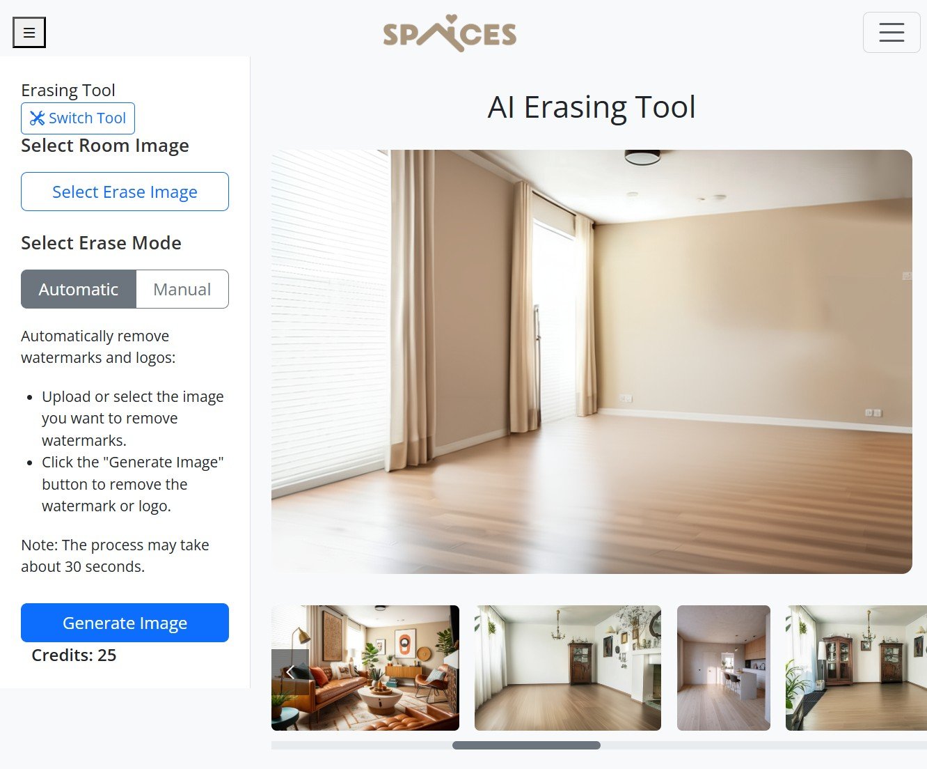 AI removing items
