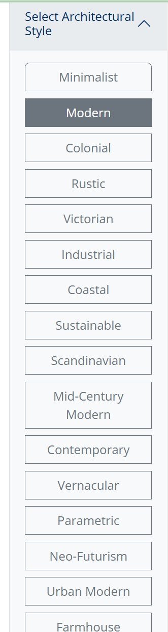 Architectural style selection