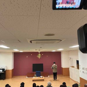 クリスマス礼拝 ビデオ撮影